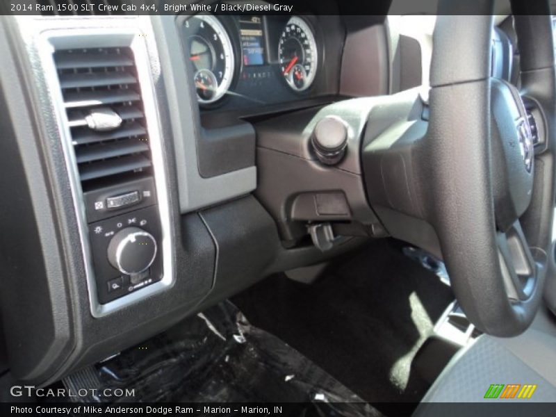 Bright White / Black/Diesel Gray 2014 Ram 1500 SLT Crew Cab 4x4