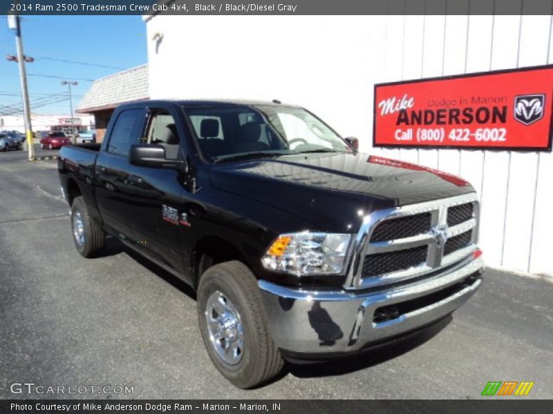 Black / Black/Diesel Gray 2014 Ram 2500 Tradesman Crew Cab 4x4