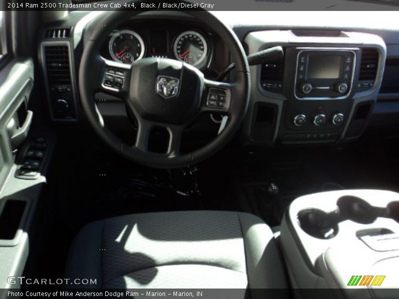 Black / Black/Diesel Gray 2014 Ram 2500 Tradesman Crew Cab 4x4