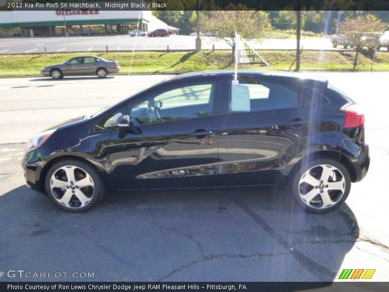 Midnight Black / Black 2012 Kia Rio Rio5 SX Hatchback