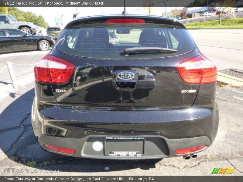 Midnight Black / Black 2012 Kia Rio Rio5 SX Hatchback