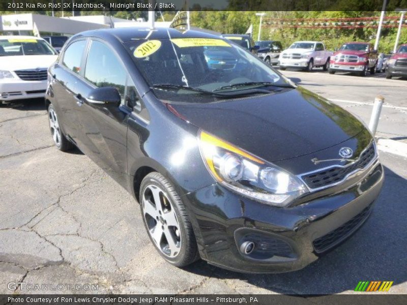 Midnight Black / Black 2012 Kia Rio Rio5 SX Hatchback