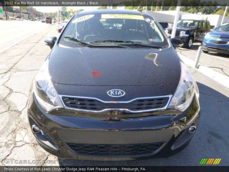 Midnight Black / Black 2012 Kia Rio Rio5 SX Hatchback