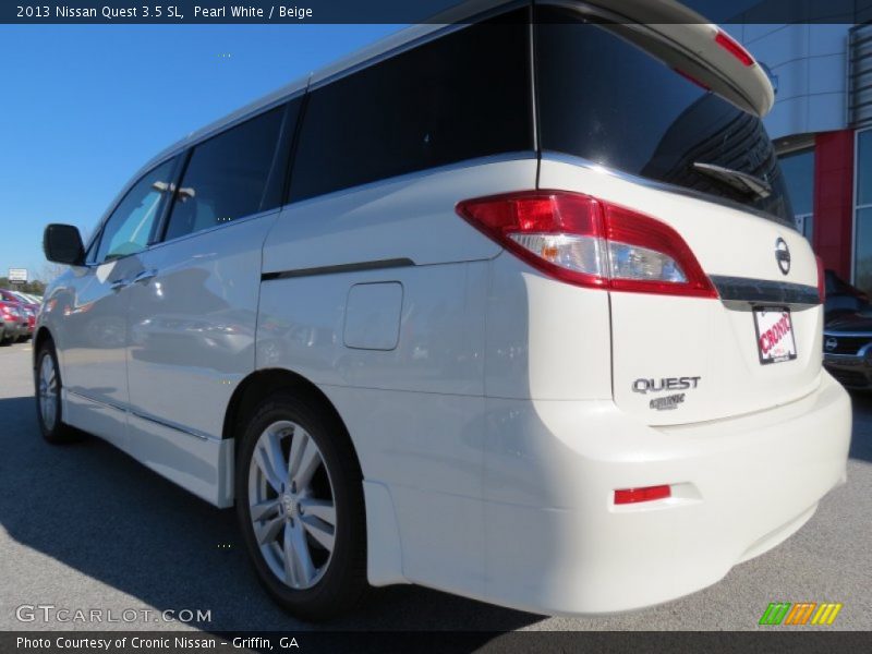 Pearl White / Beige 2013 Nissan Quest 3.5 SL