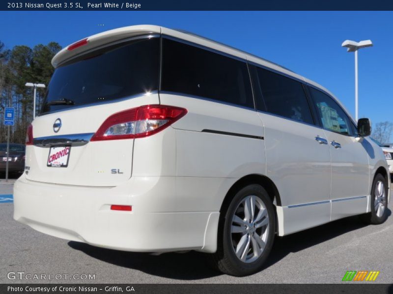 Pearl White / Beige 2013 Nissan Quest 3.5 SL