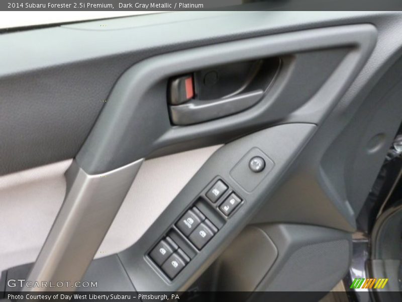 Dark Gray Metallic / Platinum 2014 Subaru Forester 2.5i Premium