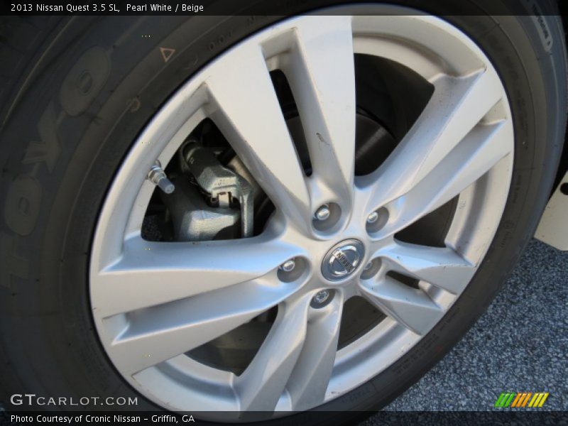 Pearl White / Beige 2013 Nissan Quest 3.5 SL