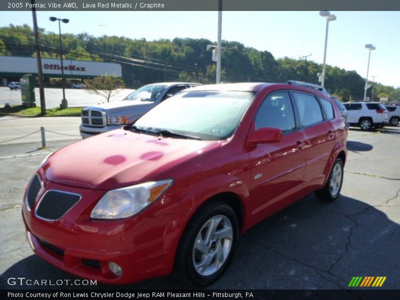 Lava Red Metallic / Graphite 2005 Pontiac Vibe AWD