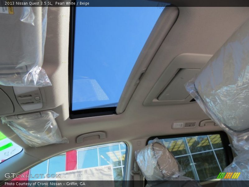 Pearl White / Beige 2013 Nissan Quest 3.5 SL
