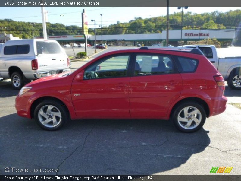 Lava Red Metallic / Graphite 2005 Pontiac Vibe AWD