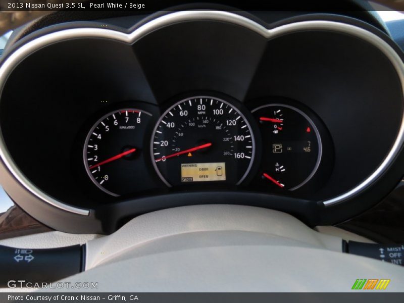 Pearl White / Beige 2013 Nissan Quest 3.5 SL