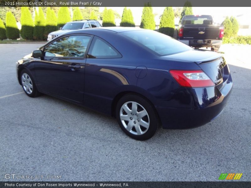 Royal Blue Pearl / Gray 2011 Honda Civic LX Coupe