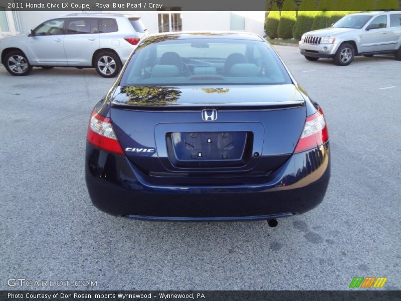 Royal Blue Pearl / Gray 2011 Honda Civic LX Coupe