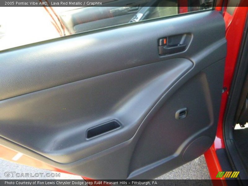 Lava Red Metallic / Graphite 2005 Pontiac Vibe AWD