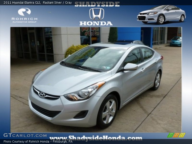 Radiant Silver / Gray 2011 Hyundai Elantra GLS