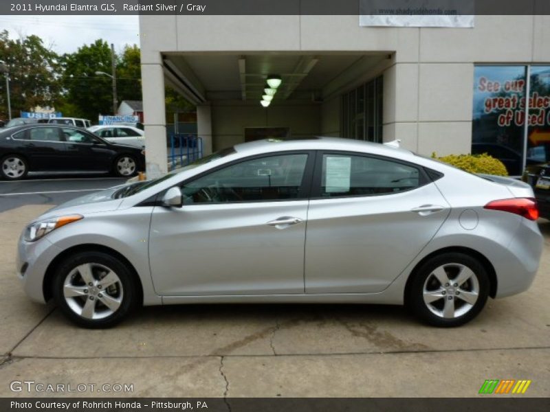 Radiant Silver / Gray 2011 Hyundai Elantra GLS