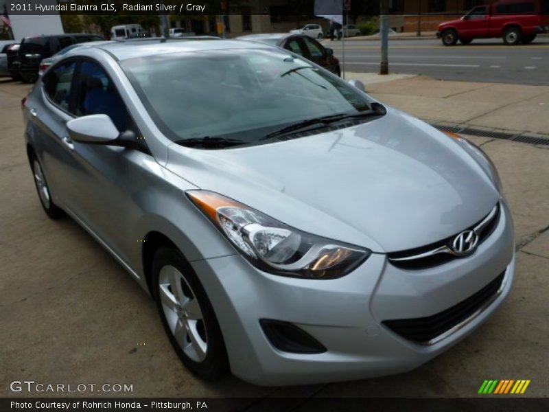 Radiant Silver / Gray 2011 Hyundai Elantra GLS