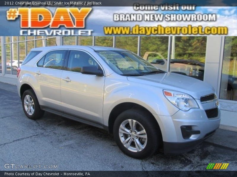 Silver Ice Metallic / Jet Black 2012 Chevrolet Equinox LS
