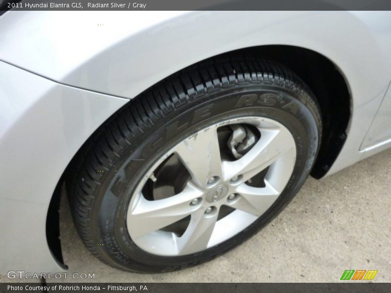 Radiant Silver / Gray 2011 Hyundai Elantra GLS