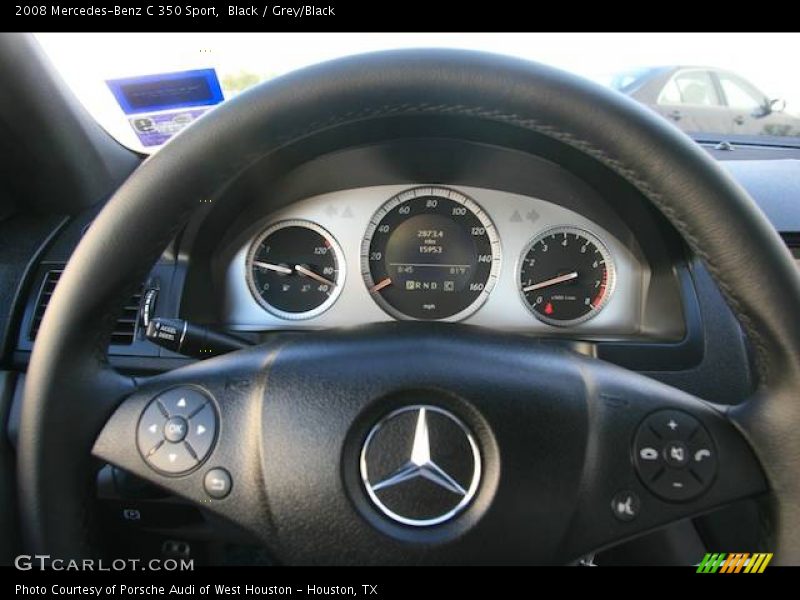 Black / Grey/Black 2008 Mercedes-Benz C 350 Sport