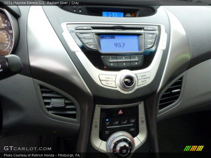 Radiant Silver / Gray 2011 Hyundai Elantra GLS