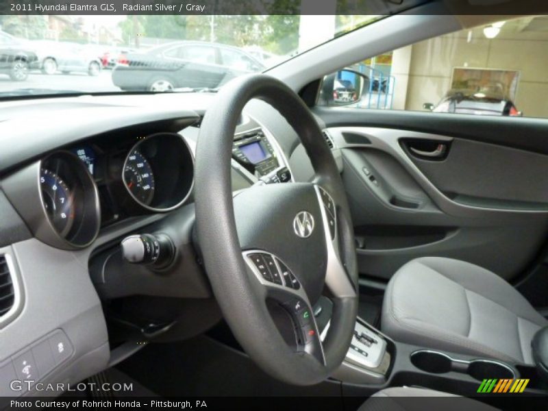 Radiant Silver / Gray 2011 Hyundai Elantra GLS