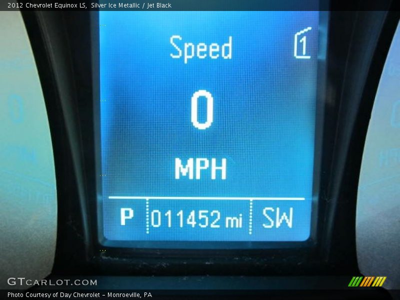 Silver Ice Metallic / Jet Black 2012 Chevrolet Equinox LS