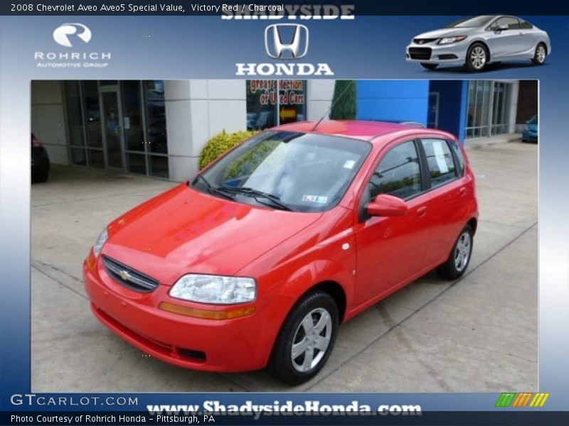 Victory Red / Charcoal 2008 Chevrolet Aveo Aveo5 Special Value