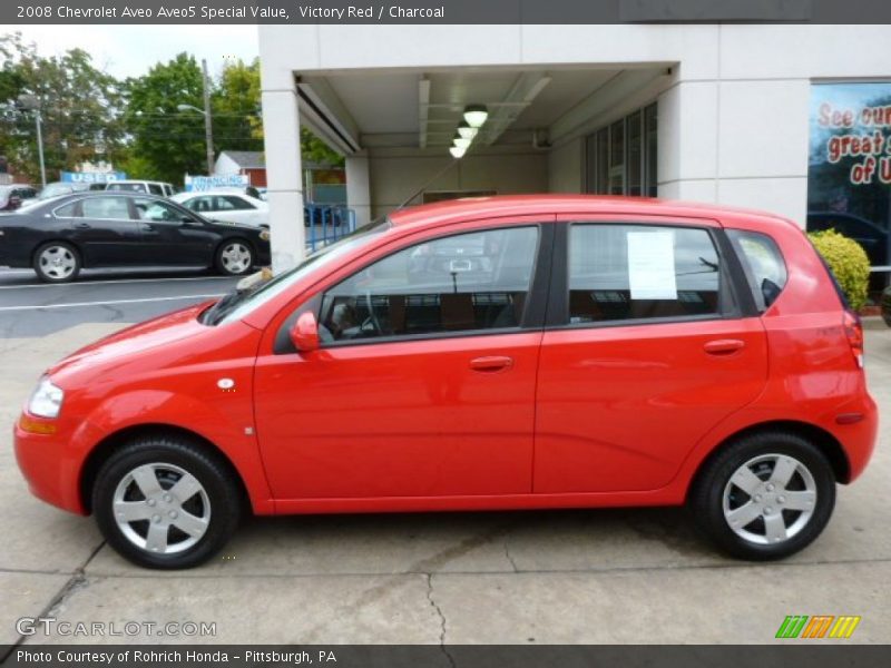 Victory Red / Charcoal 2008 Chevrolet Aveo Aveo5 Special Value