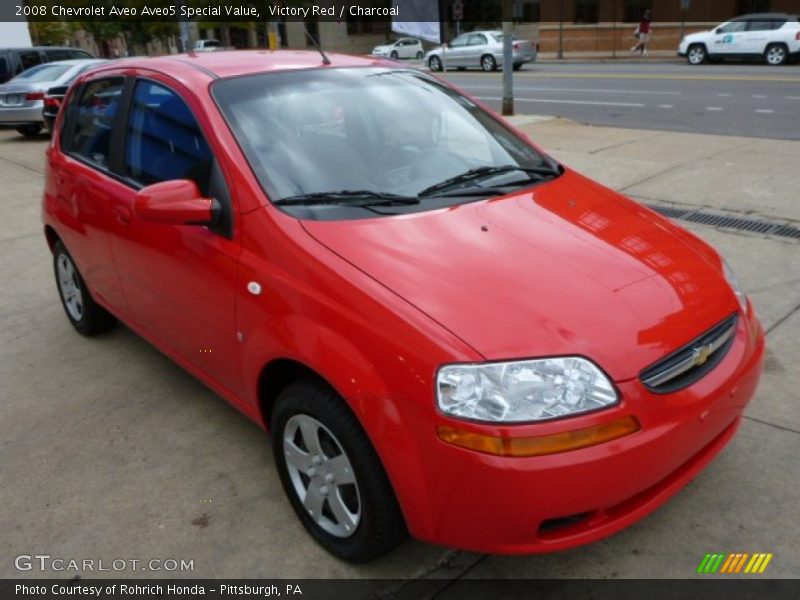 Victory Red / Charcoal 2008 Chevrolet Aveo Aveo5 Special Value