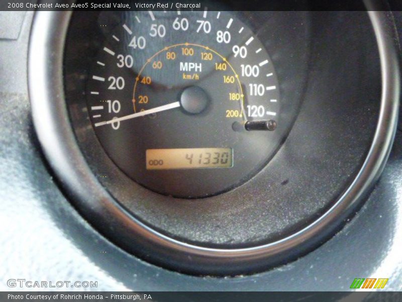 Victory Red / Charcoal 2008 Chevrolet Aveo Aveo5 Special Value