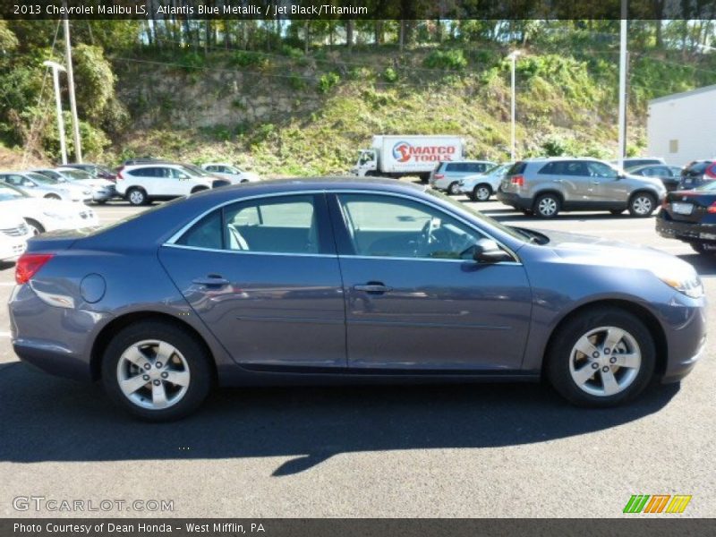 Atlantis Blue Metallic / Jet Black/Titanium 2013 Chevrolet Malibu LS