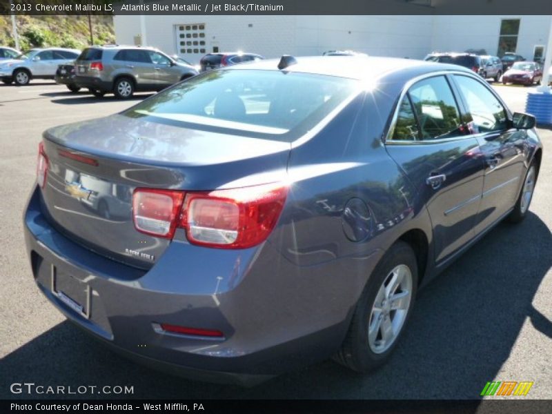 Atlantis Blue Metallic / Jet Black/Titanium 2013 Chevrolet Malibu LS