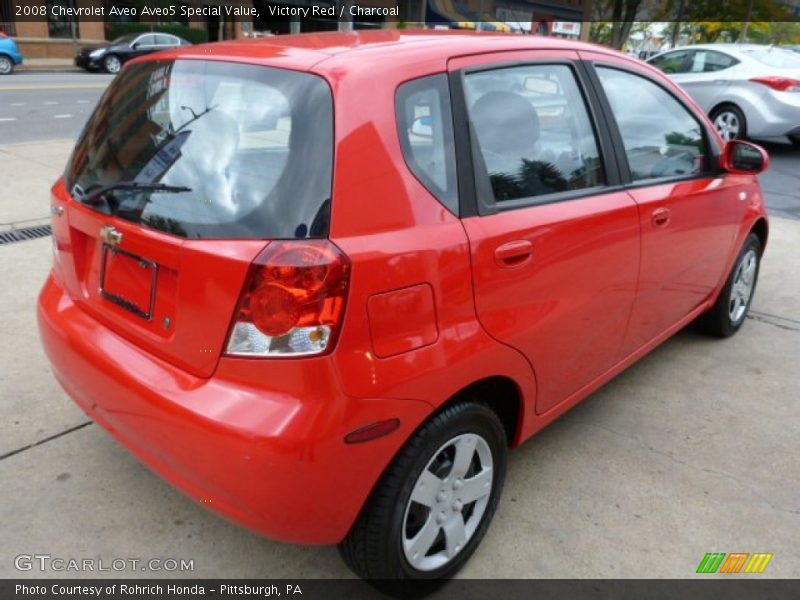 Victory Red / Charcoal 2008 Chevrolet Aveo Aveo5 Special Value