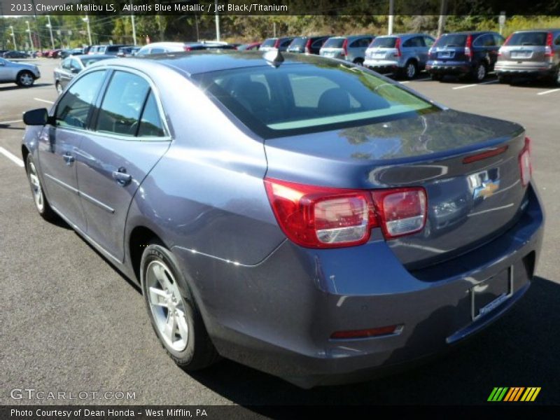 Atlantis Blue Metallic / Jet Black/Titanium 2013 Chevrolet Malibu LS