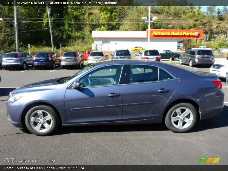 Atlantis Blue Metallic / Jet Black/Titanium 2013 Chevrolet Malibu LS