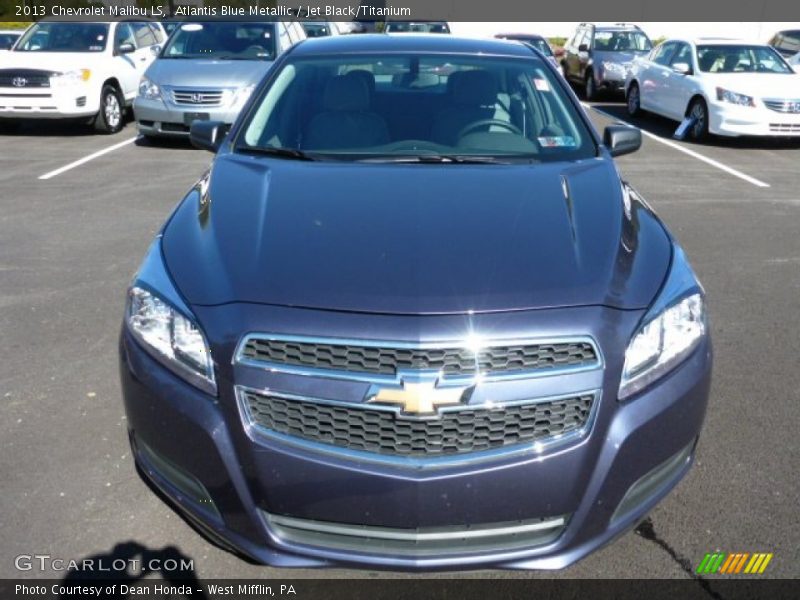 Atlantis Blue Metallic / Jet Black/Titanium 2013 Chevrolet Malibu LS