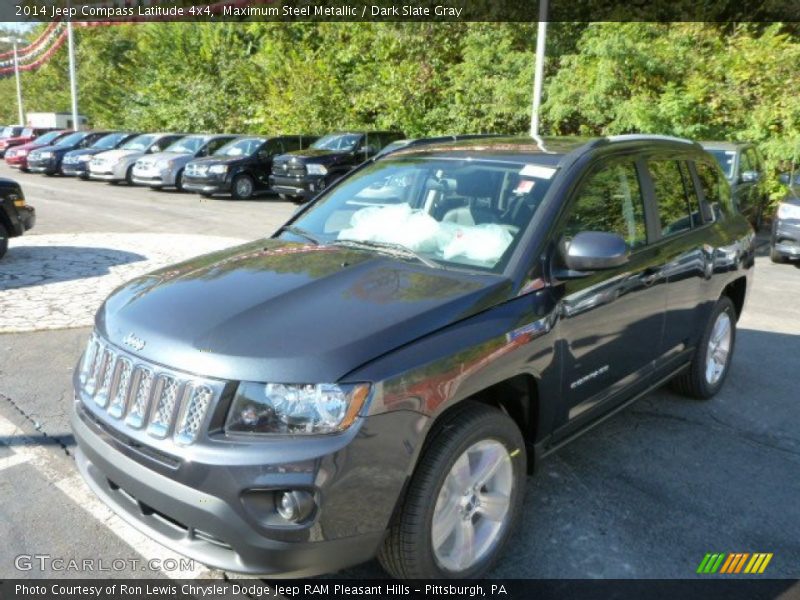 Maximum Steel Metallic / Dark Slate Gray 2014 Jeep Compass Latitude 4x4