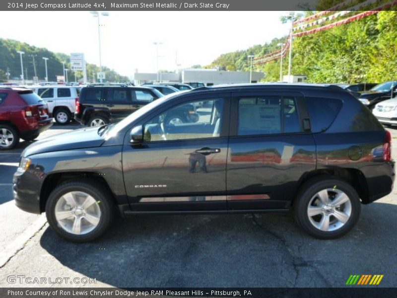 Maximum Steel Metallic / Dark Slate Gray 2014 Jeep Compass Latitude 4x4