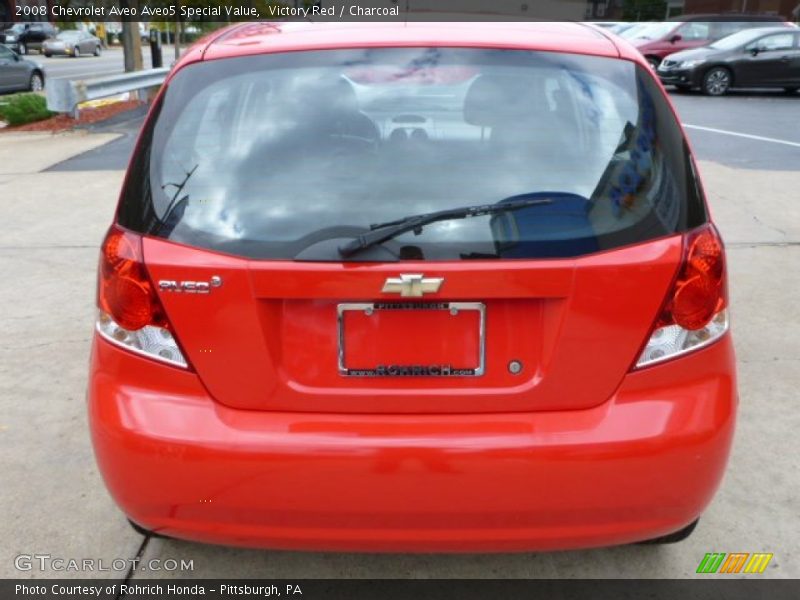 Victory Red / Charcoal 2008 Chevrolet Aveo Aveo5 Special Value