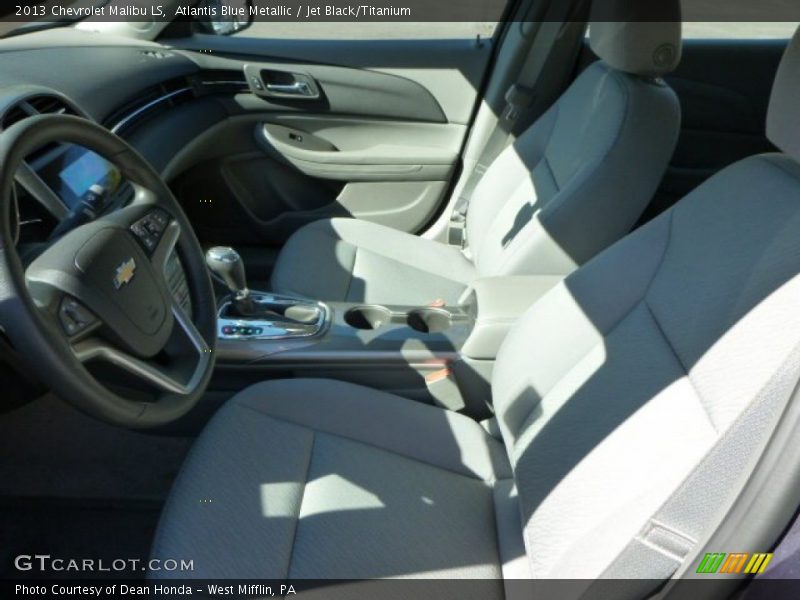Atlantis Blue Metallic / Jet Black/Titanium 2013 Chevrolet Malibu LS