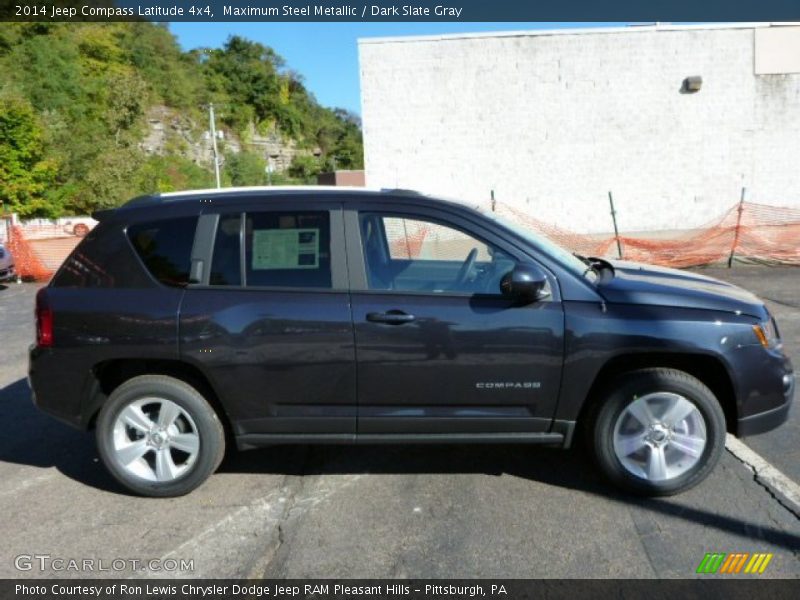 Maximum Steel Metallic / Dark Slate Gray 2014 Jeep Compass Latitude 4x4