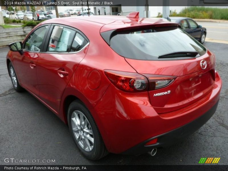 Soul Red Metallic / Black 2014 Mazda MAZDA3 i Touring 5 Door