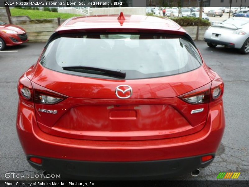 Soul Red Metallic / Black 2014 Mazda MAZDA3 i Touring 5 Door