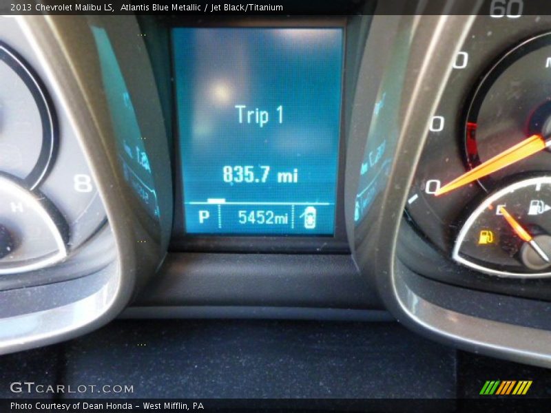 Atlantis Blue Metallic / Jet Black/Titanium 2013 Chevrolet Malibu LS