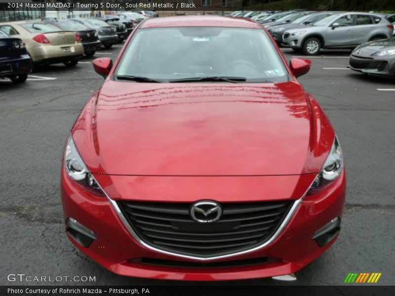 Soul Red Metallic / Black 2014 Mazda MAZDA3 i Touring 5 Door