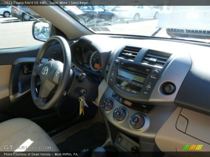 Super White / Sand Beige 2011 Toyota RAV4 V6 4WD