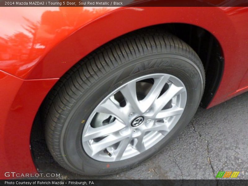 Soul Red Metallic / Black 2014 Mazda MAZDA3 i Touring 5 Door