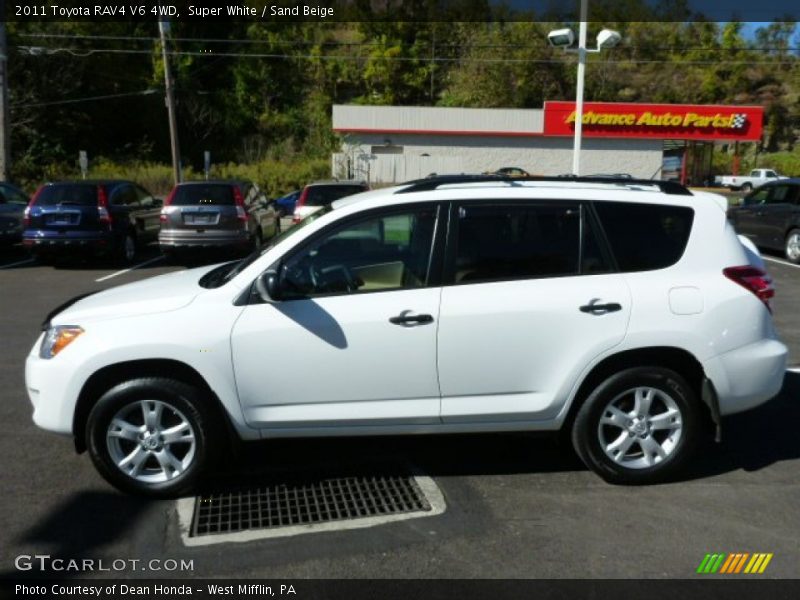 Super White / Sand Beige 2011 Toyota RAV4 V6 4WD