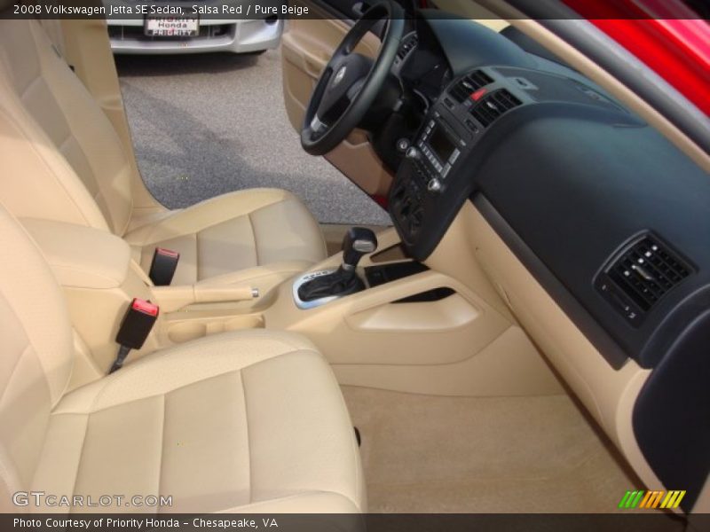 Salsa Red / Pure Beige 2008 Volkswagen Jetta SE Sedan